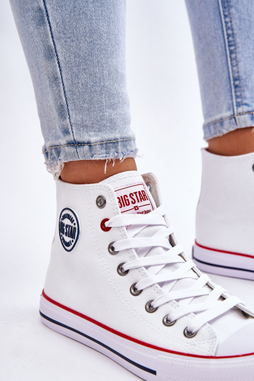 Feminino À modalo clássico sapatos de lazer com sola Big Star T274026 cor branca