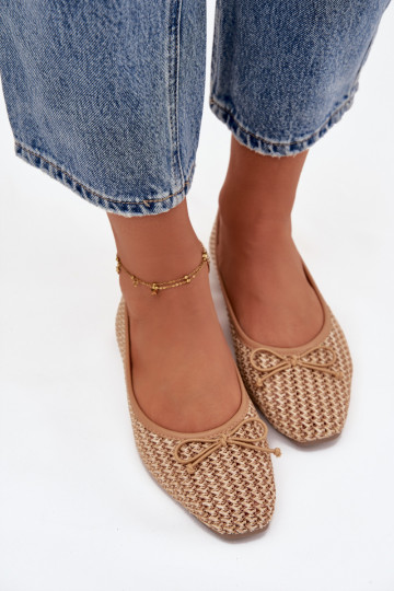 Bailarinas Com trança I Kokardką cor marrom Belirra