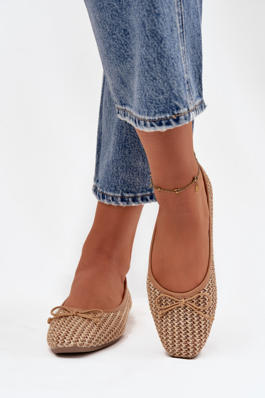 Bailarinas Com trança I Kokardką cor marrom Belirra