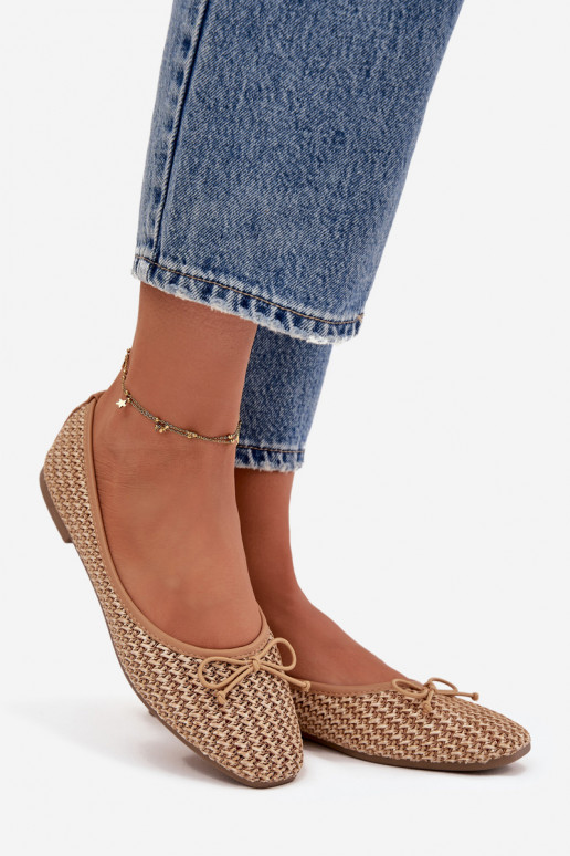 Bailarinas Com trança I Kokardką cor marrom Belirra