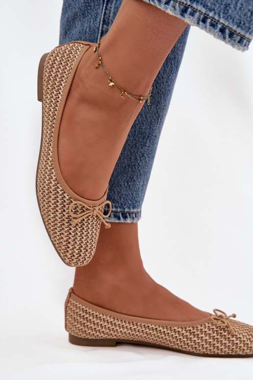 Bailarinas Com trança I Kokardką cor marrom Belirra