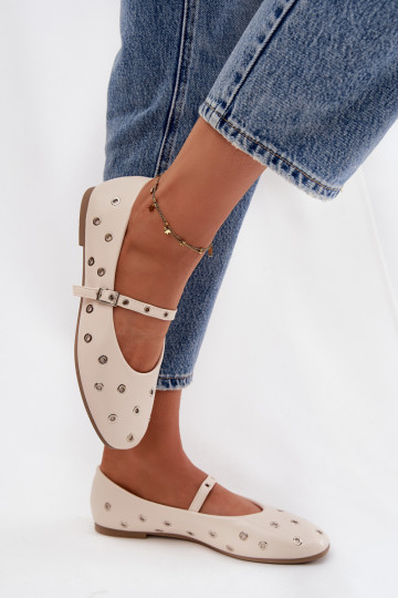 Bailarinas Feminino Ze cor pratami Elementami bege Tem que serrivon