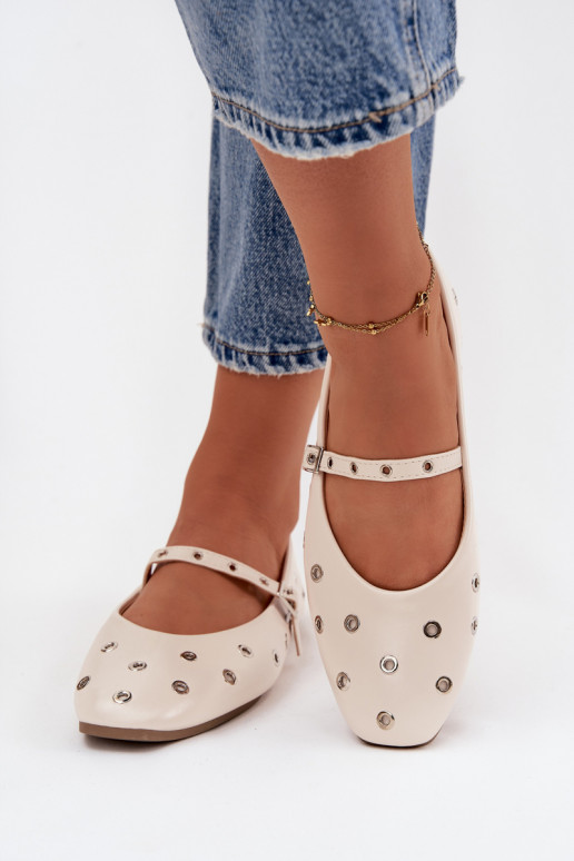 Bailarinas Feminino Ze cor pratami Elementami bege Tem que serrivon