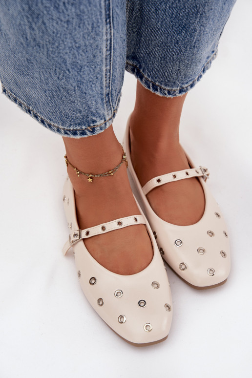 Bailarinas Feminino Ze cor pratami Elementami bege Tem que serrivon