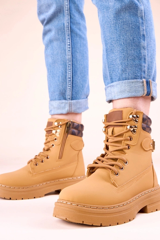 Botas femininas marrons quentes de...