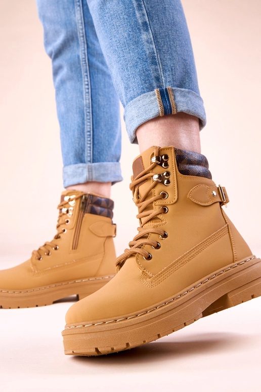 Botas femininas marrons quentes de...