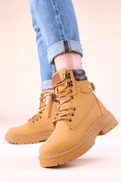 Botas femininas marrons quentes de...