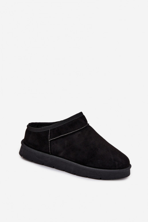 Botas de neve Feminino aquecimento com pelo por dentro cor preta Serenne