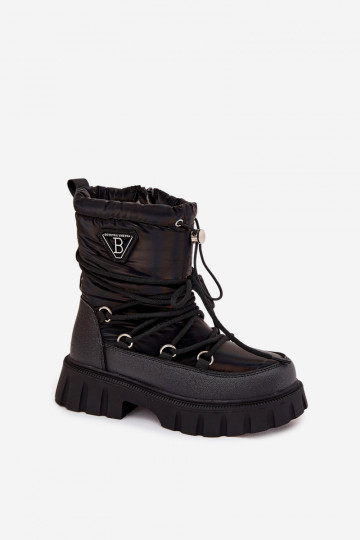 Botas de neve infantis cor preta Adelisse