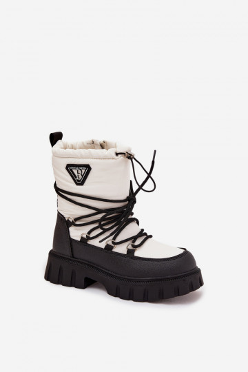 Botas de neve infantis cor branca Adelisse