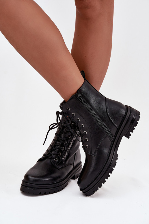 Botins de trabalho Feminino aquecimento cor preta Ivonelle