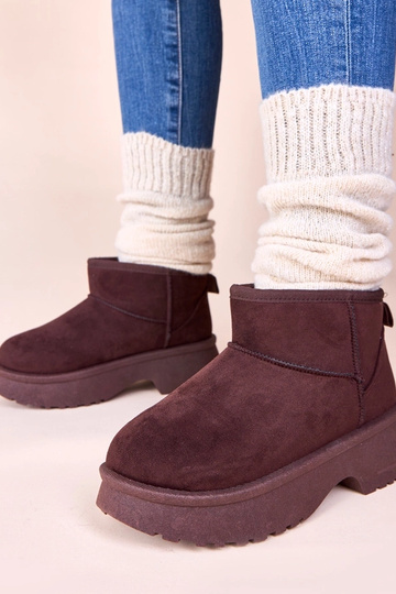 Botas de neve marrons acolchoadas em plataforma Phoebe