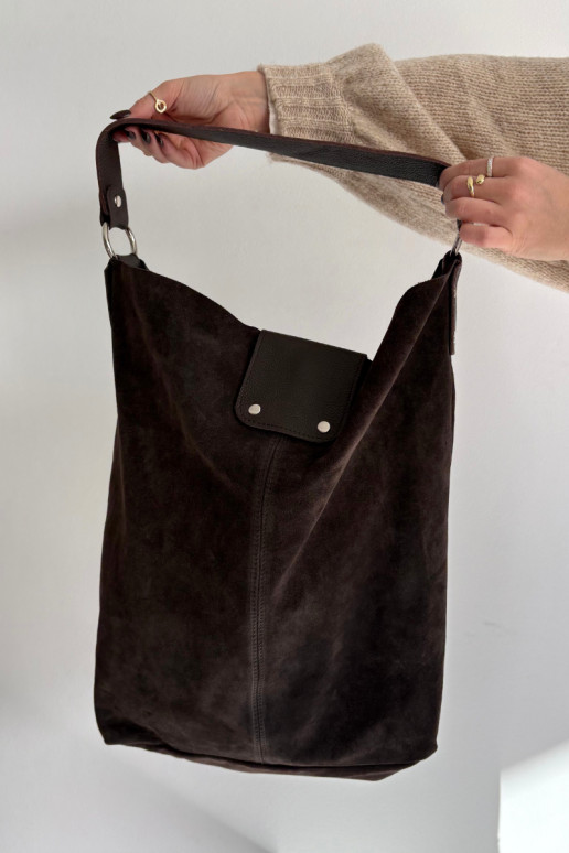 Grande Skórzana de camurçaoParaa Portátil CzekoladoParaa Hanelle