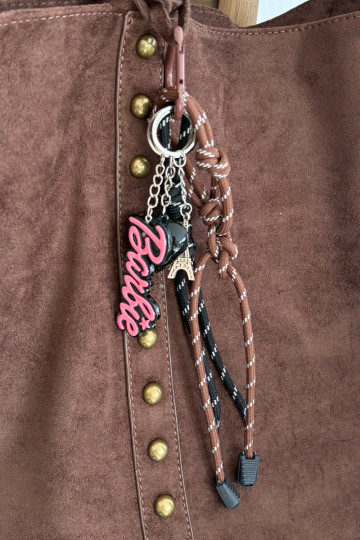 Breloczek Do Torebki Kluczy Barbie EMieża Eiffla Serduszko Celith