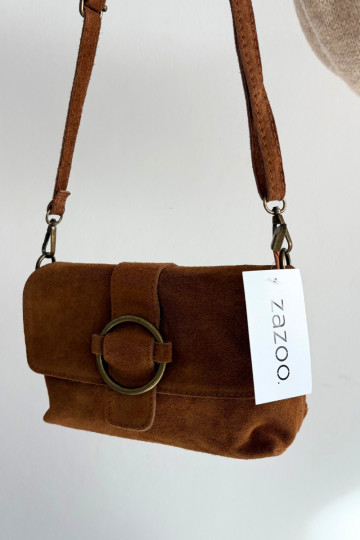 Skórzana de camurçaoParaa Uma bolsa pequena cor marrom Jessel 2