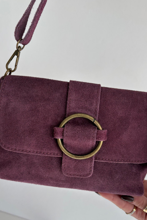 Skórzana de camurçaoParaa Uma bolsa pequena roxo Jessel