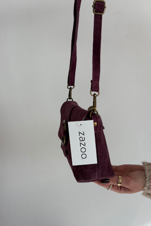 Skórzana de camurçaoParaa Uma bolsa pequena roxo Jessel