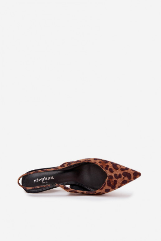 com efeito verniz Sapato com salto fino Borgonha Phelia