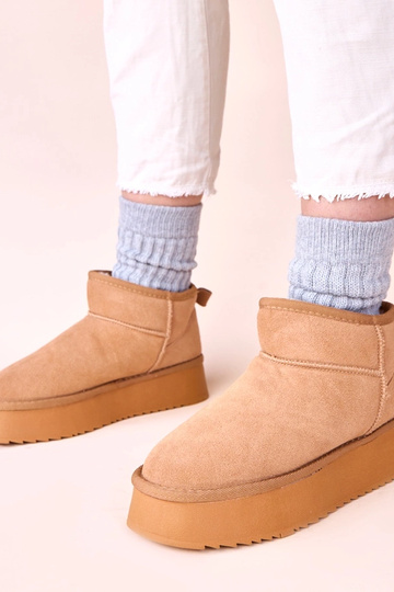 Botas de neve marrons de...