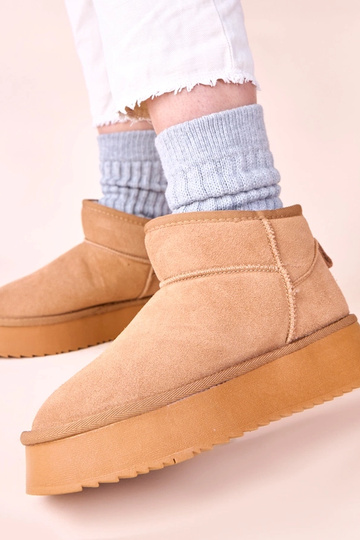 Botas de neve marrons de camurça natural Armona 2