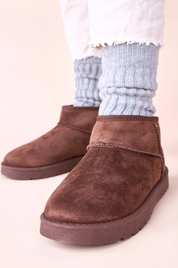 Botas de neve cor chocolate com pelagem Elriee 2