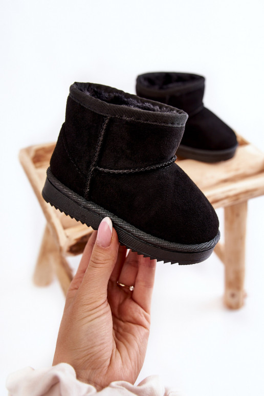 Botas quentes de inverno infantil na cor preta Gooby