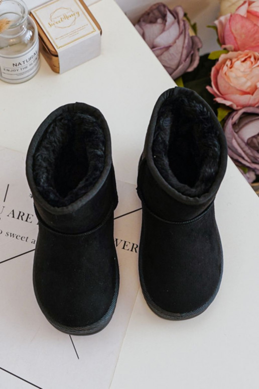Botas quentes de inverno infantil na cor preta Gooby