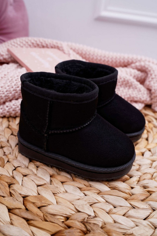 Botas quentes de inverno infantil na cor preta Gooby