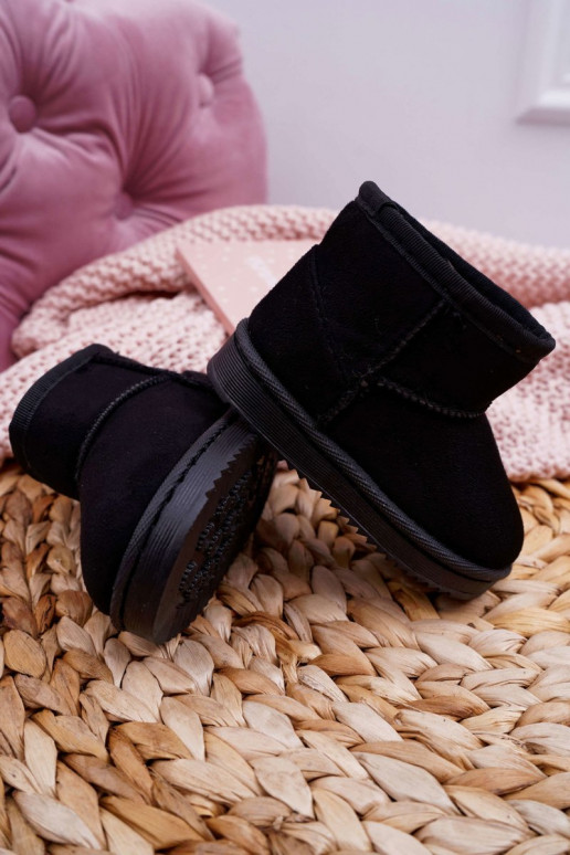 Botas quentes de inverno infantil na cor preta Gooby