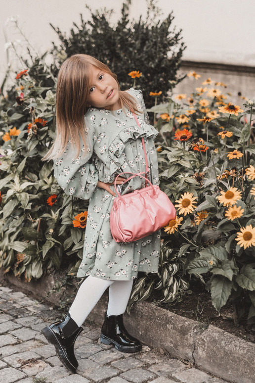 Botas infantis aquecidas com efeito verniz, cor preta Porky