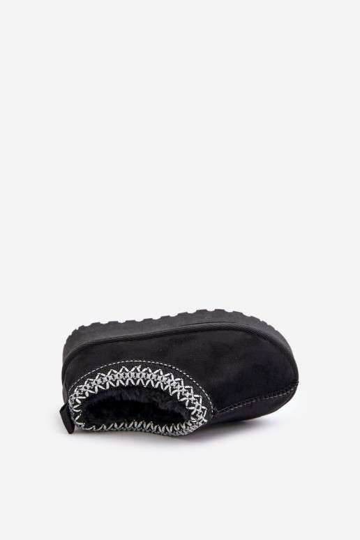 Botas de neve para criança com plataforma, isoladas com pelo no interior, em preto Vilabria