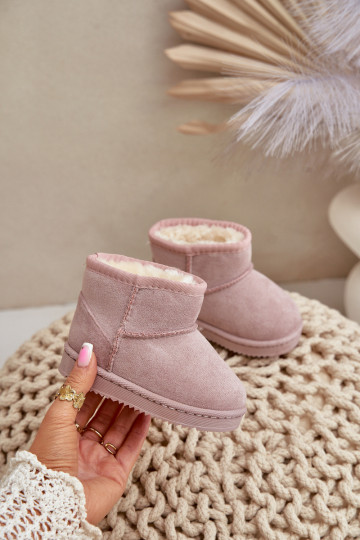 Botas de inverno quentes para crianças Gooby cor-de-rosa