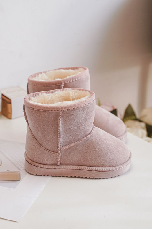 Botas de inverno quentes para crianças Gooby cor-de-rosa