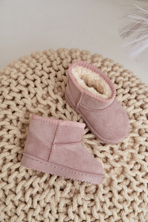 Botas de inverno quentes para crianças Gooby cor-de-rosa