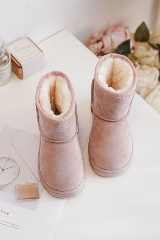 Botas de inverno quentes para crianças Gooby cor-de-rosa