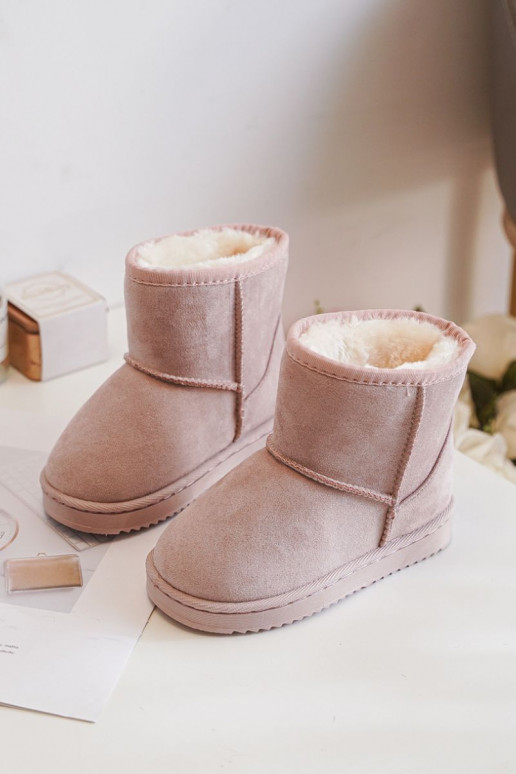 Botas de inverno quentes para crianças Gooby cor-de-rosa