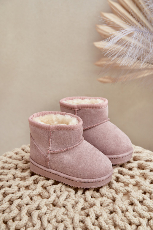 Botas de inverno quentes para crianças Gooby cor-de-rosa