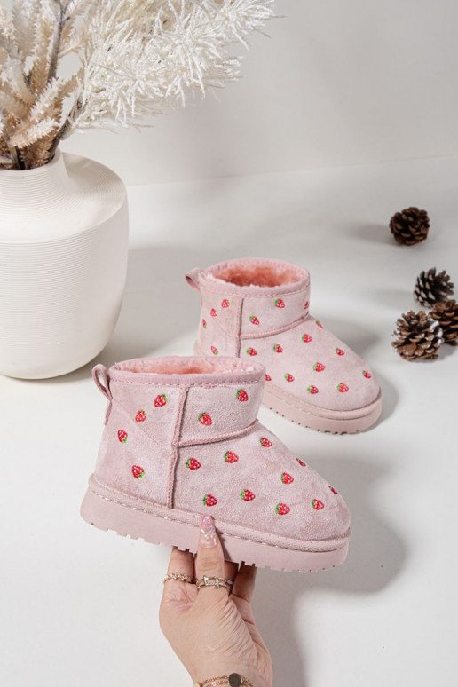 Botas de neve InfantilTruskaParakami cor rosa Gracina