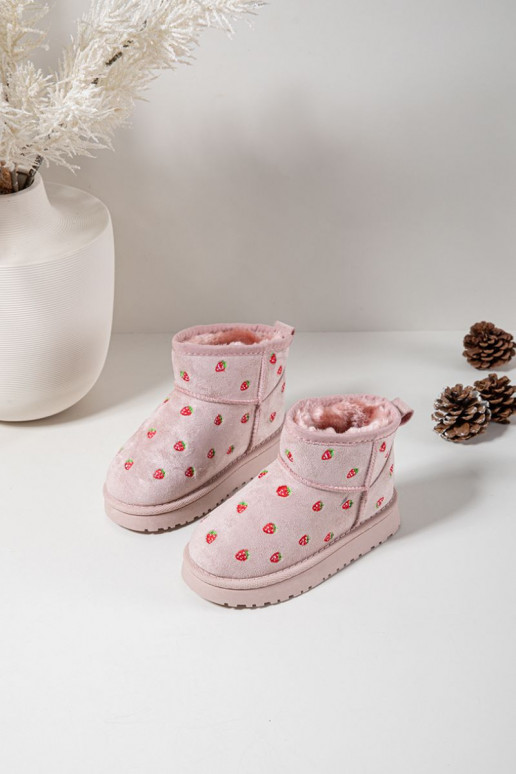 Botas de neve InfantilTruskaParakami cor rosa Gracina