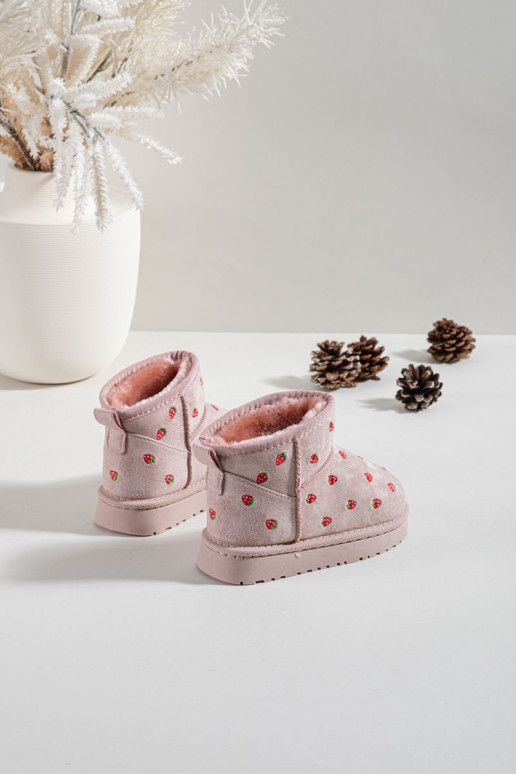 Botas de neve InfantilTruskaParakami cor rosa Gracina