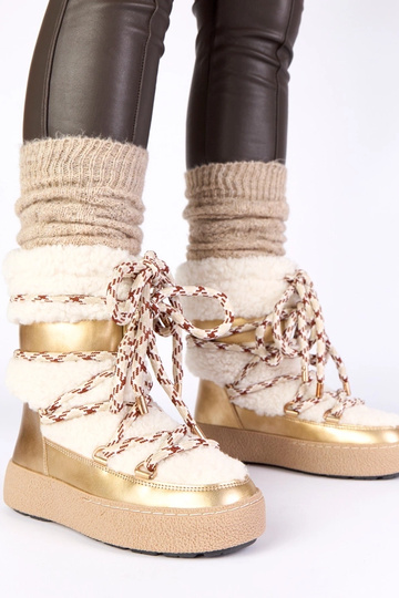 Botas de neve quentes com...