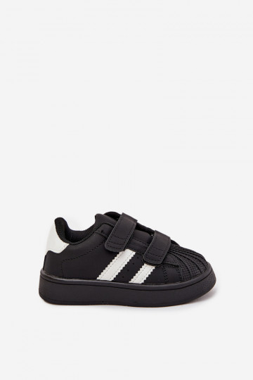 Ténis infantis modelo Sneakers em couro sintético, cor preta, Renel 2