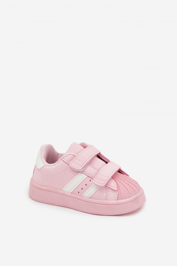 Ténis infantis modelo Sneakers em couro sintético, cor rosa, Renel 2