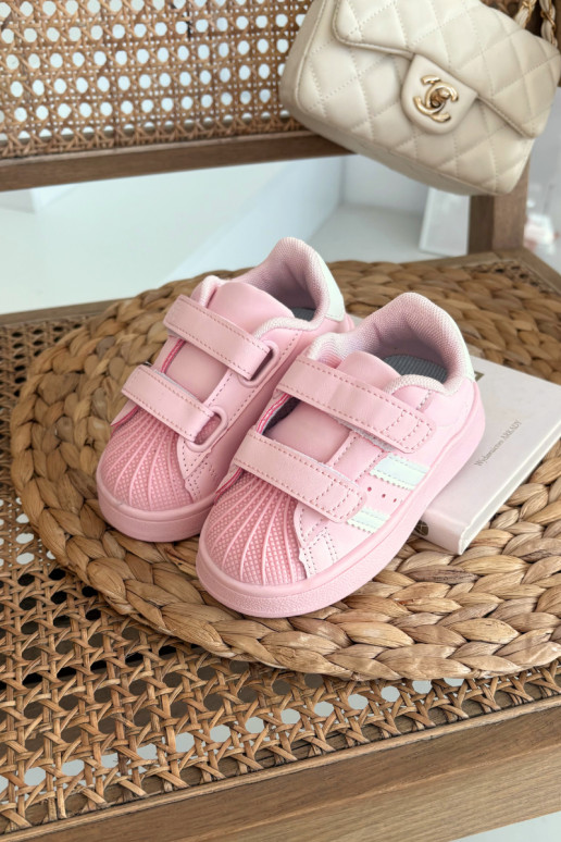 Ténis infantis modelo Sneakers em couro sintético, cor rosa, Renel
