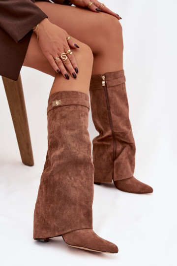 botas de camurça ecológicaoParae Obcas Słupek Casal o castelo aquecimento EMyParainięta CholeParaka bege Evyra