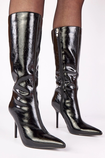 Botas de cano longo pretas... 2