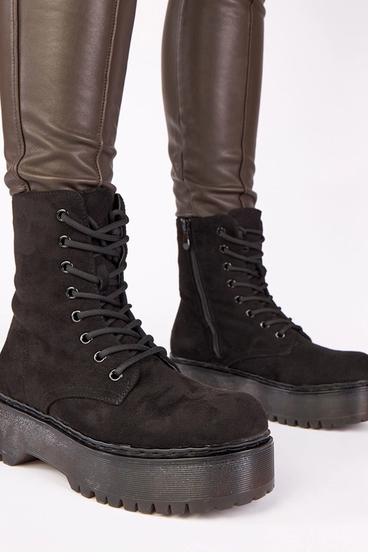 Bailarinas plataforma preto de...