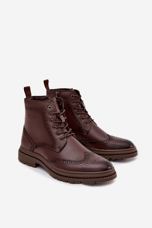 Pele Botas Tem que sercho Lee Cooper LCJ-25-33-3960 cor marrom