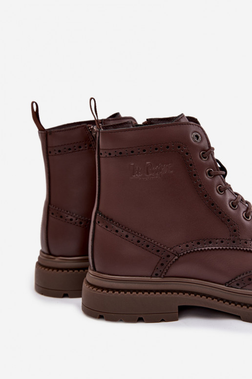 Pele Botas Tem que sercho Lee Cooper LCJ-25-33-3960 cor marrom