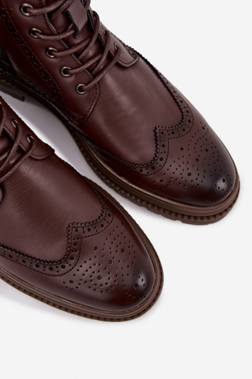 Pele Botas Tem que sercho Lee Cooper LCJ-25-33-3960 cor marrom